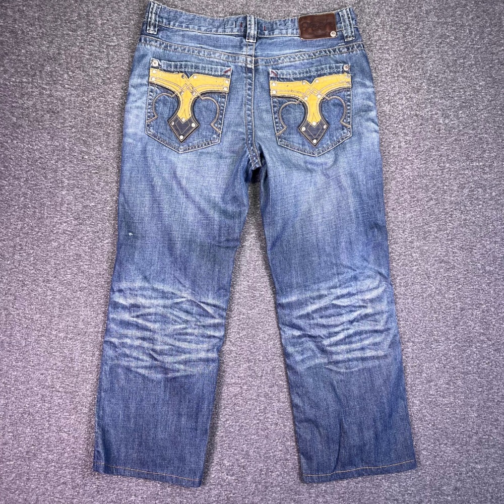 Marc Ecko Jeans Mens 33 Standard Y2K Streetwear Embroidered Hip Hop Baggy Grunge